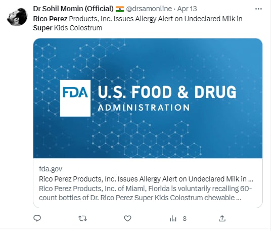 Emiten recall de medicamentos para niños generado por un laboratorio de Miami
