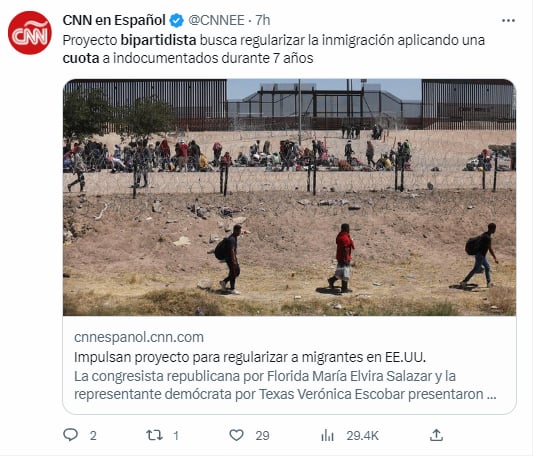 Proyecto busca regularizar la inmigración aplicando cuota a indocumentados