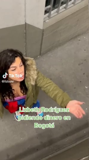 Aparece Lizbeth Rodriguez pidiendo dinero en la calle