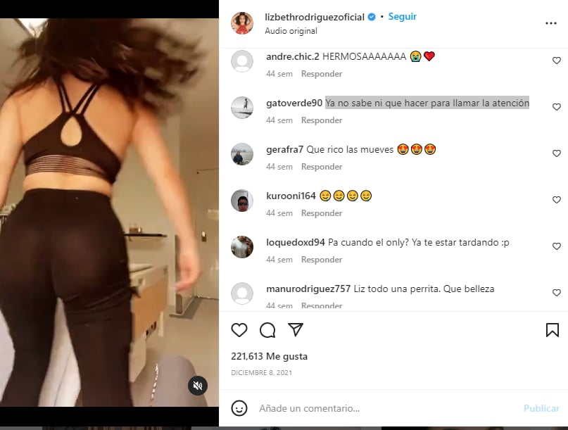Lizbeth Rodríguez decidió bailar y mostrar sus atributos