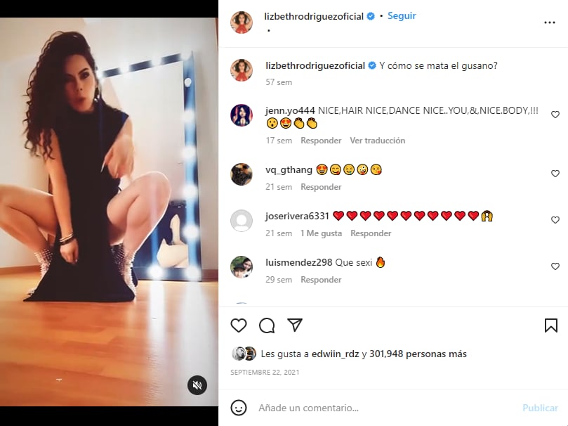 Lizbeth Rodríguez aparece con 'revelador' vestido y mostrando sus atributos