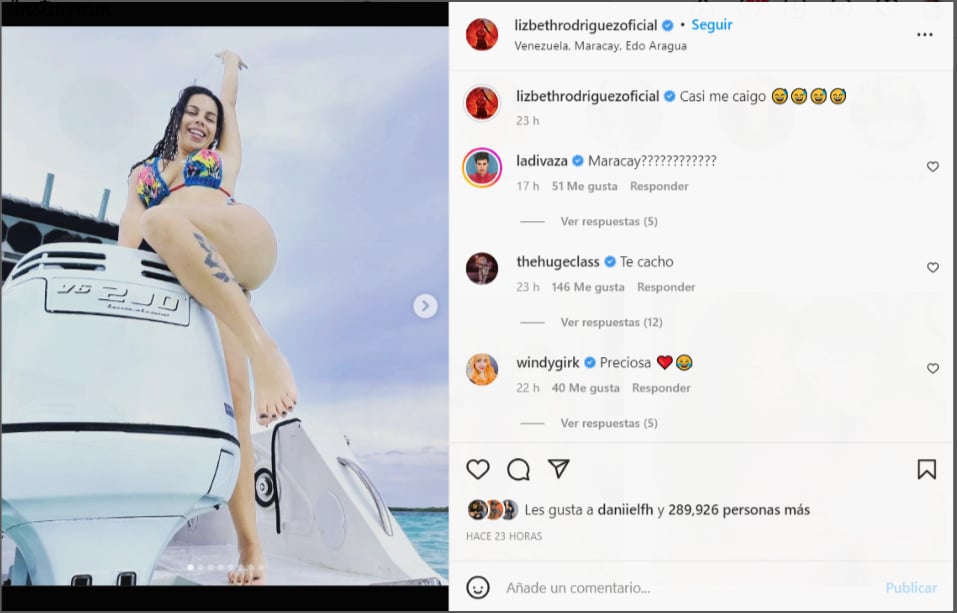 Lizbeth Rodríguez shares photos showing off her rear!
