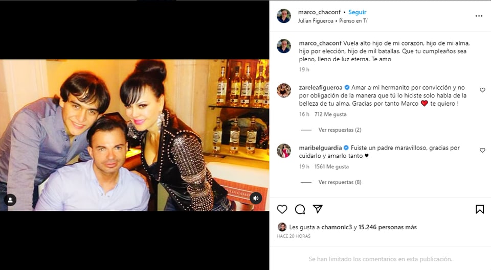 Fanáticos y personalidades del espectáculo les hicieron llegar un mensaje de afecto