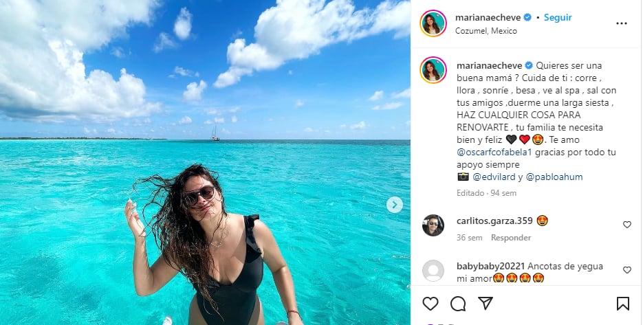 The Mexican highlights that being sexy is not far from motherhood
