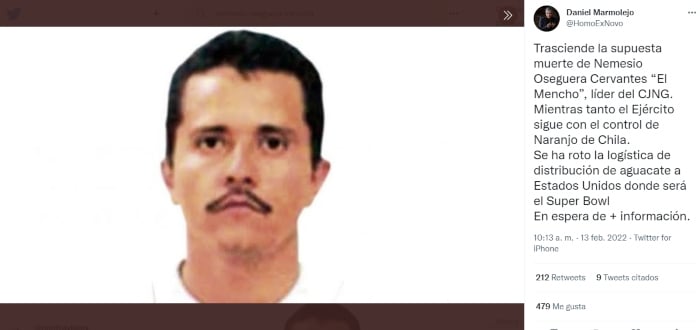 Tiempo después se siguió investigando la supuesta captura de "El Mencho"