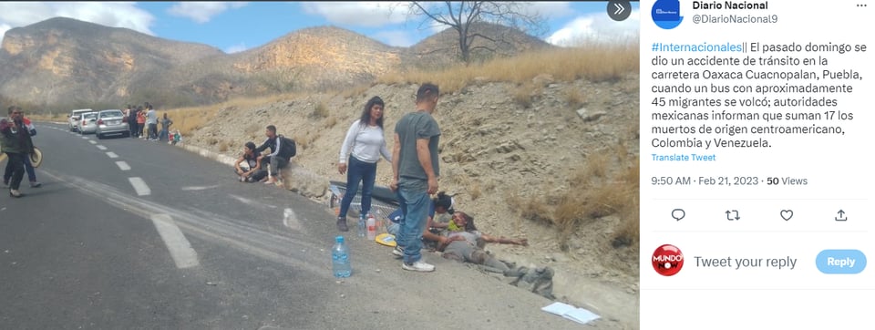 Migrantes iban por el 'sueño americano' y terminaron en tragedia