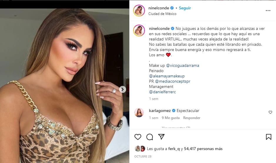 Ninel Conde steals sighs in all her networks