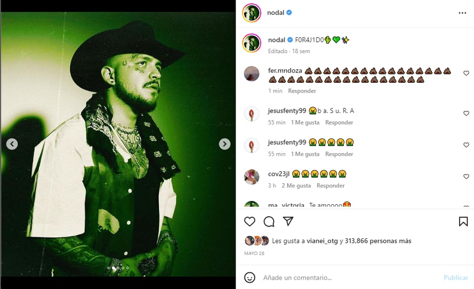 El cantante ha estado involucrado en polémicas recientemente