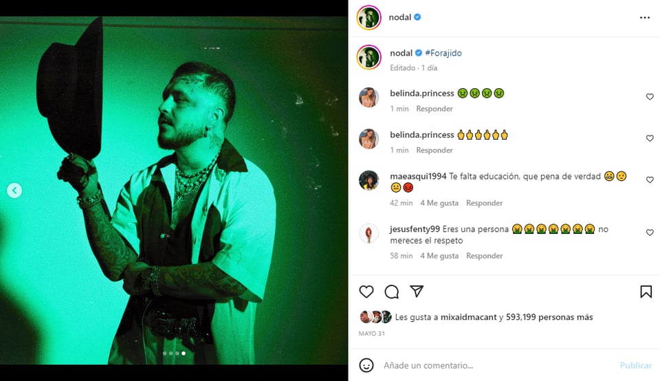 ¿Se quería morir? Christian Nodal revela 'trágico momento'