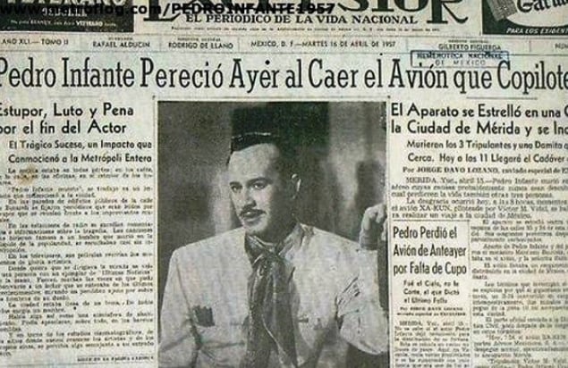 Públicamente no se encuentra con algún registro forense u autopsia de Pedro Infante