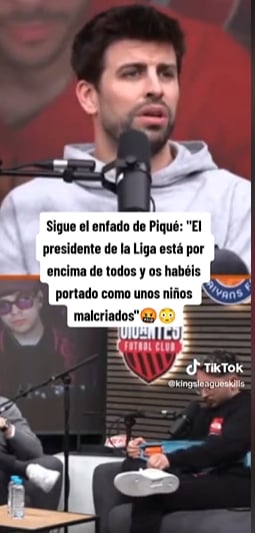 Piqué sentenció: "Tienen un presidente que está por encima de todo y que puede decidir hacer lo que le plazca"