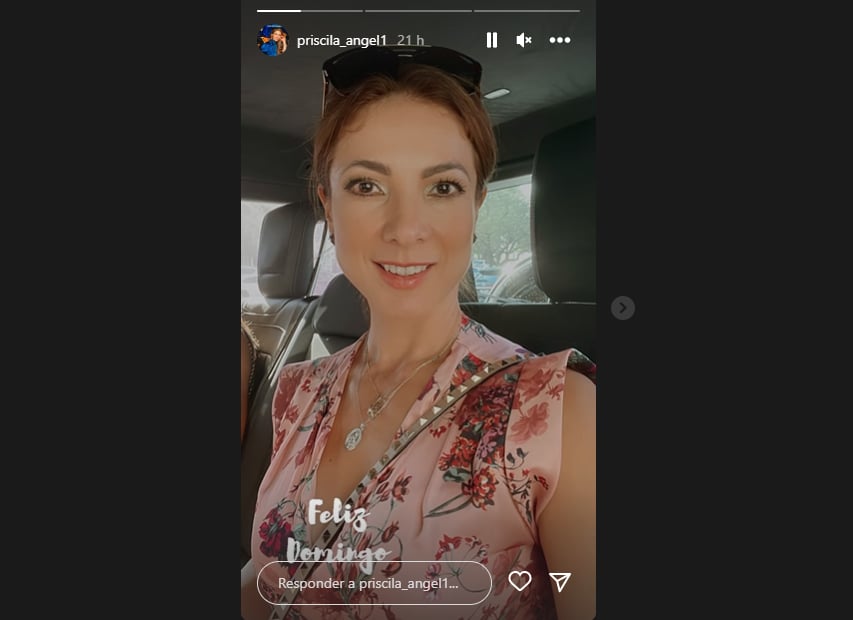 Priscila Ángel poco a poco se va recuperando