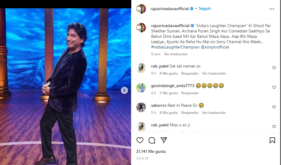 Raju Srivastava y su paso por la actuación y comedia