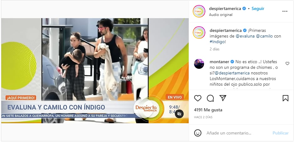 Ricardo Montaner estalla contra Despierta América por mostrar rostro de su nieta Índigo