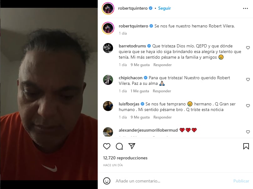 ¿Cuál fue la causa de muerte de Robert Vilera?