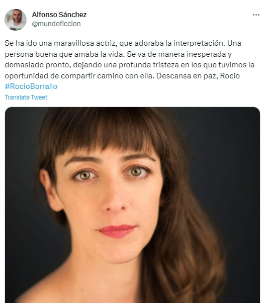 Sevillian actress Rocío Borrallo dies at the age of 42