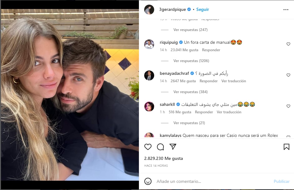 El deportista hizo oficial su nueva relación con Clara Chía