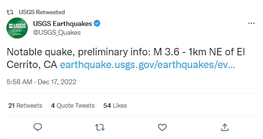 Sismo El Cerrito, California