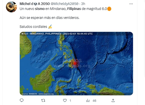 El temblor se sintió en varias ciudades y provincias del sur