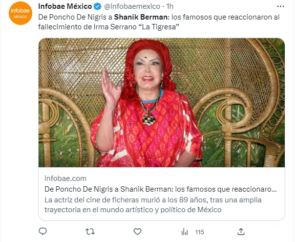 Irma Serrano; referente del espectáculo mexicano