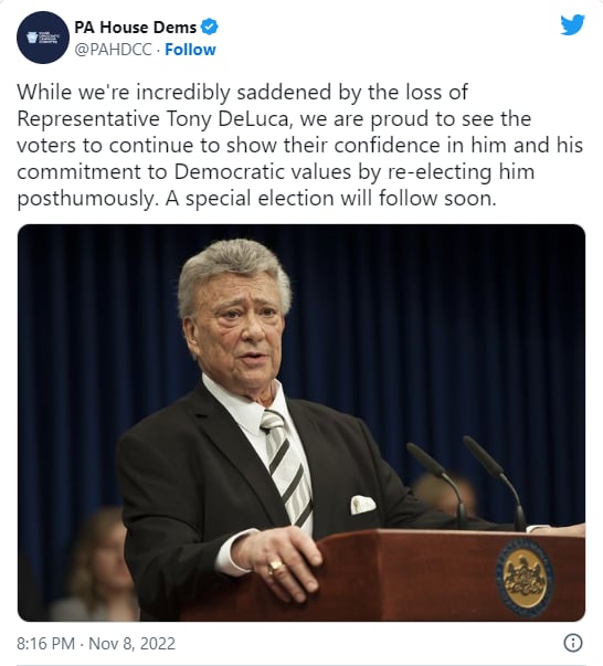 "Nos enorgullece ver que los votantes continúan mostrando su confianza en él"