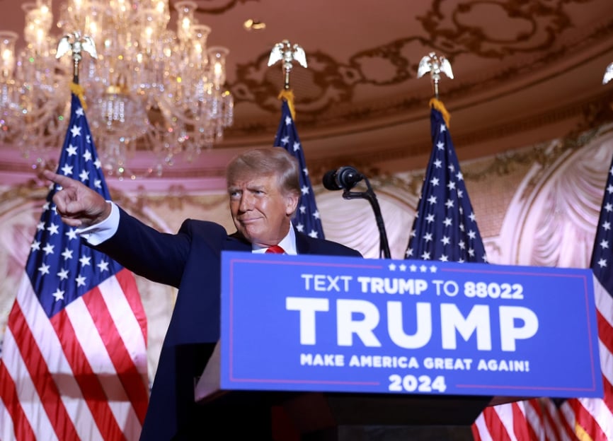 Trump es el único que ha declarado su candidatura presidencial para 2024