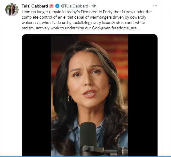 Tulsi Gabbard announces her departure from the Democratic Party and calls them "elitists"