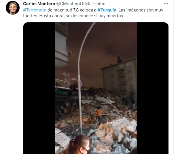 Varios edificios colapsaron en las provincias vecinas