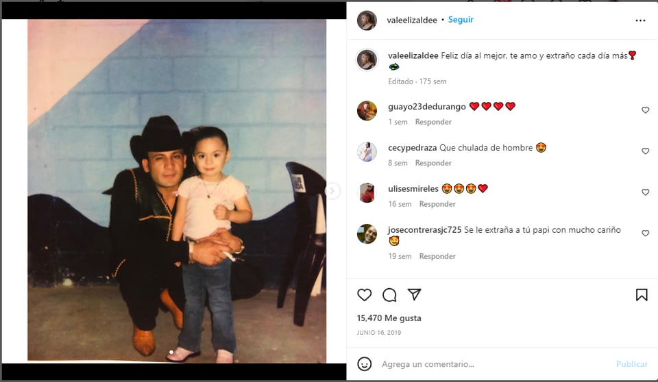 Hija de Valentín Elizalde muestra fotos nunca antes vistas del cantante