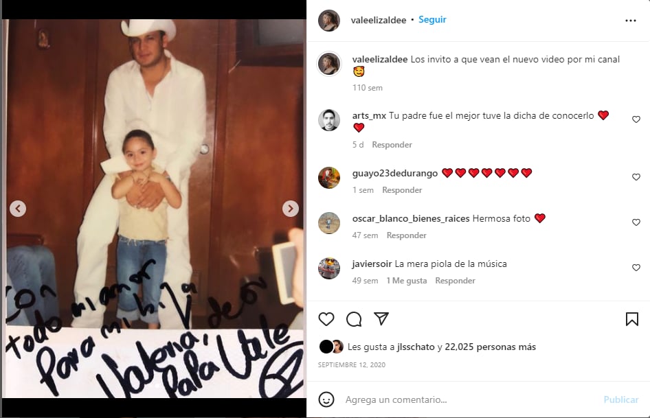 "De papá Vale"