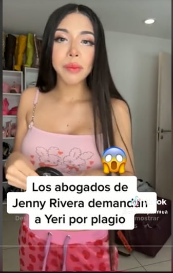 La creadora de contenido señaló: "me siento yo perturbada porque me demandaron por derechos de autor"