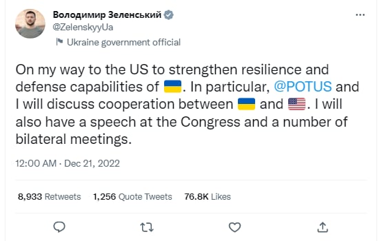 Volodímir Zelenski confirma su viaje a EEUU para reunirse con Joe Biden