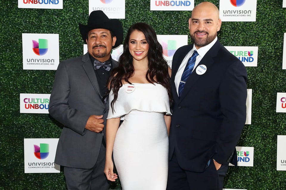 Andres Maldonado, Carla Medrano and Raul Molinar, 2018 Univision Upfront, Latinas in media