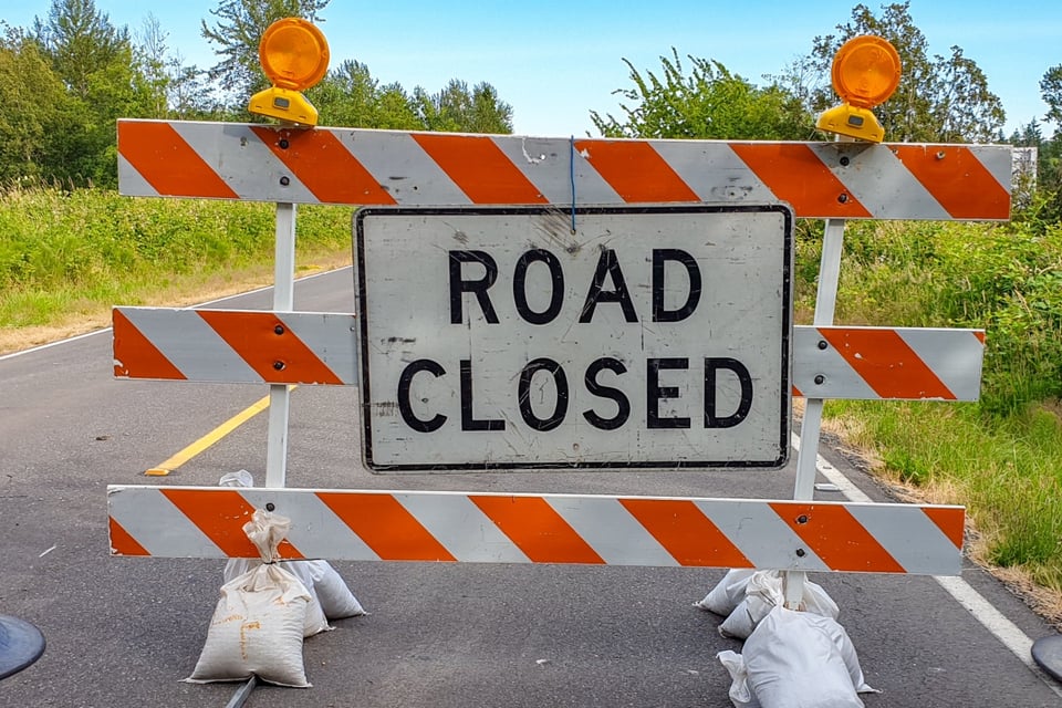 Truck fire after multi-vehicle crash closes a Pennsylvania highway