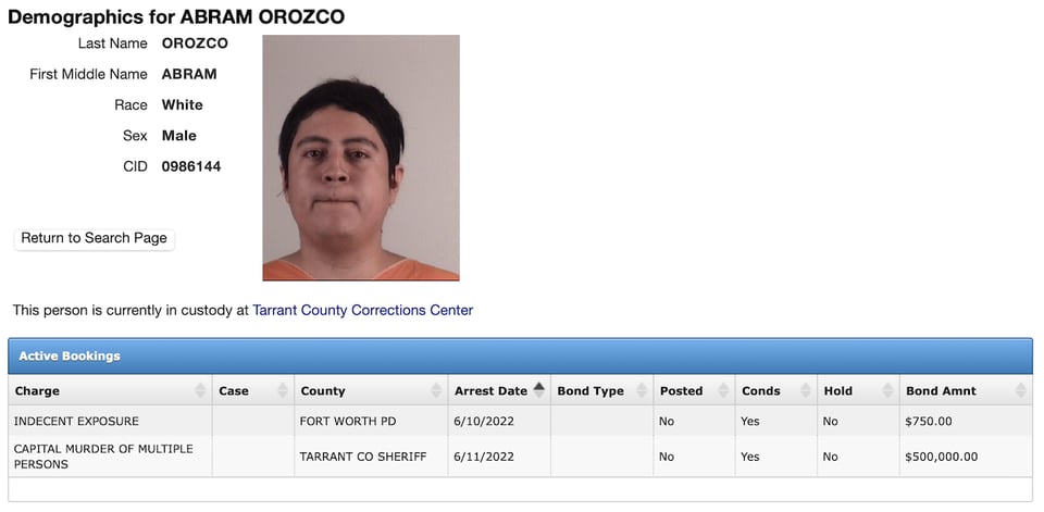 Vinculan a Abram Orozco con el doble homicidio