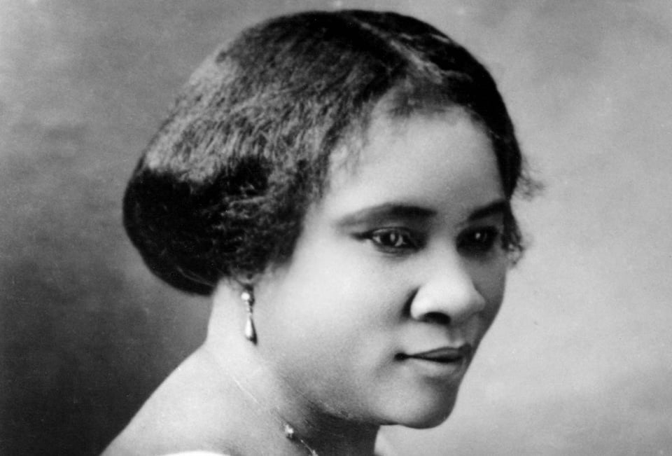 Negros, emprendedores, líderes empresariales, señora CJ Walker, filántropa