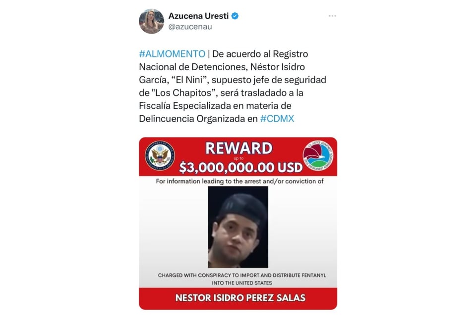 Néstor Isidro Pérez Salas, alias "El Nini", jefe de seguridad, MundoNow