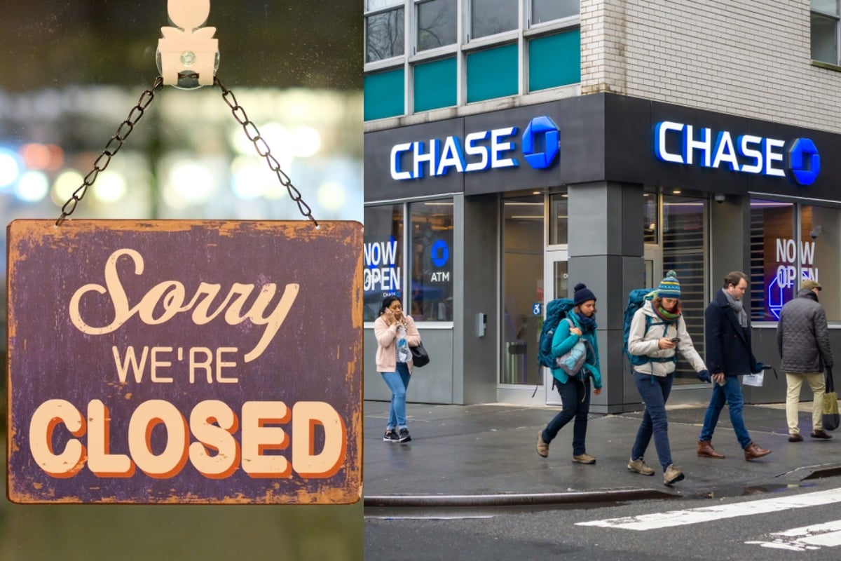 Chase Bank cierres de sucursales, Cierre, Chase Bank, Estados Unidos, MundoNOW