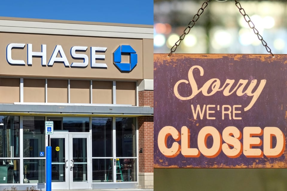 Chase Bank confirma el cierre de otras 9 sucursales