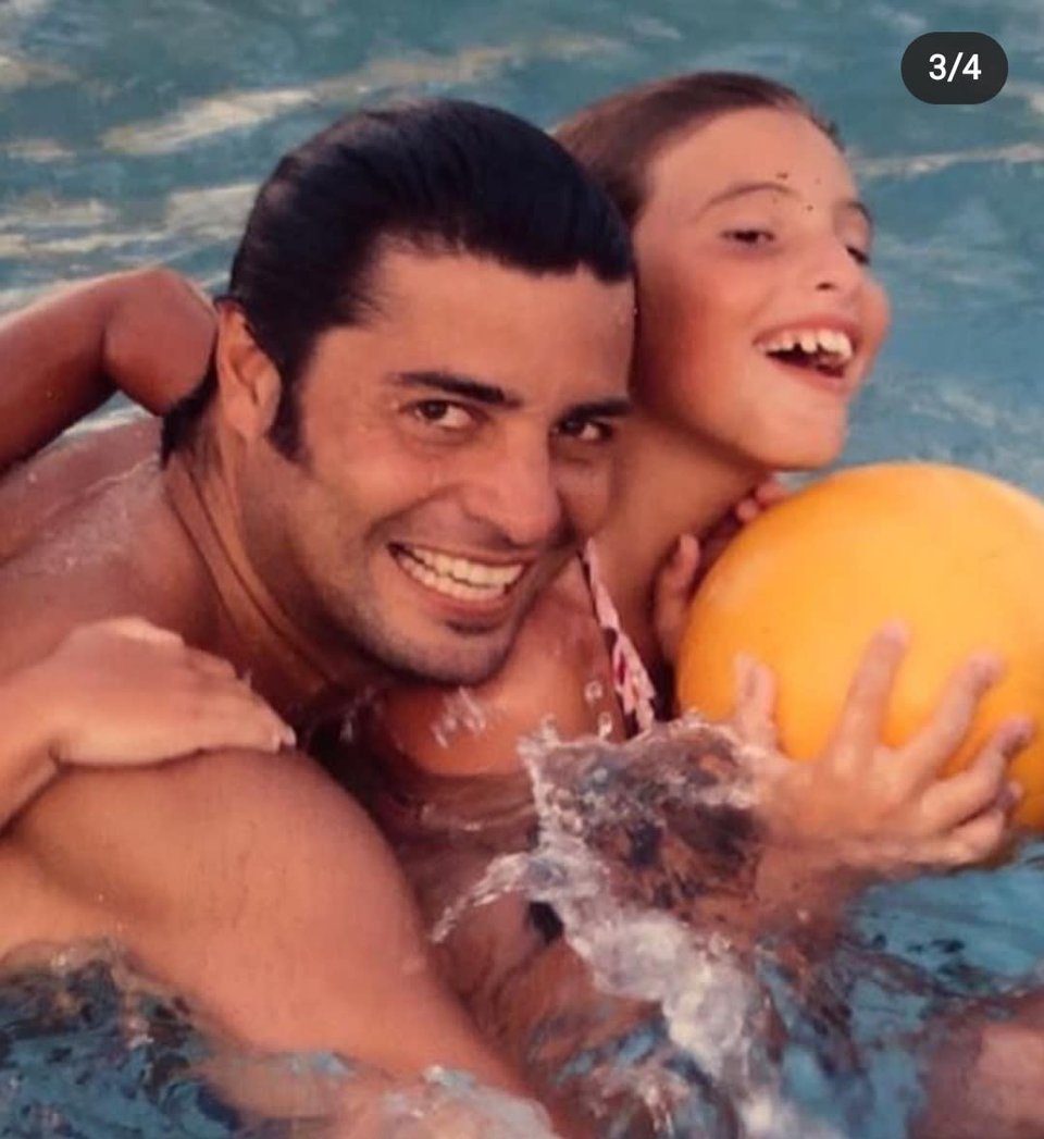 piscina, hija, cantante, música, estrella