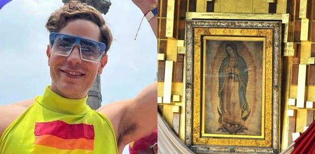 Christian Chávez is criticized for wearing a top with an image of the Virgin