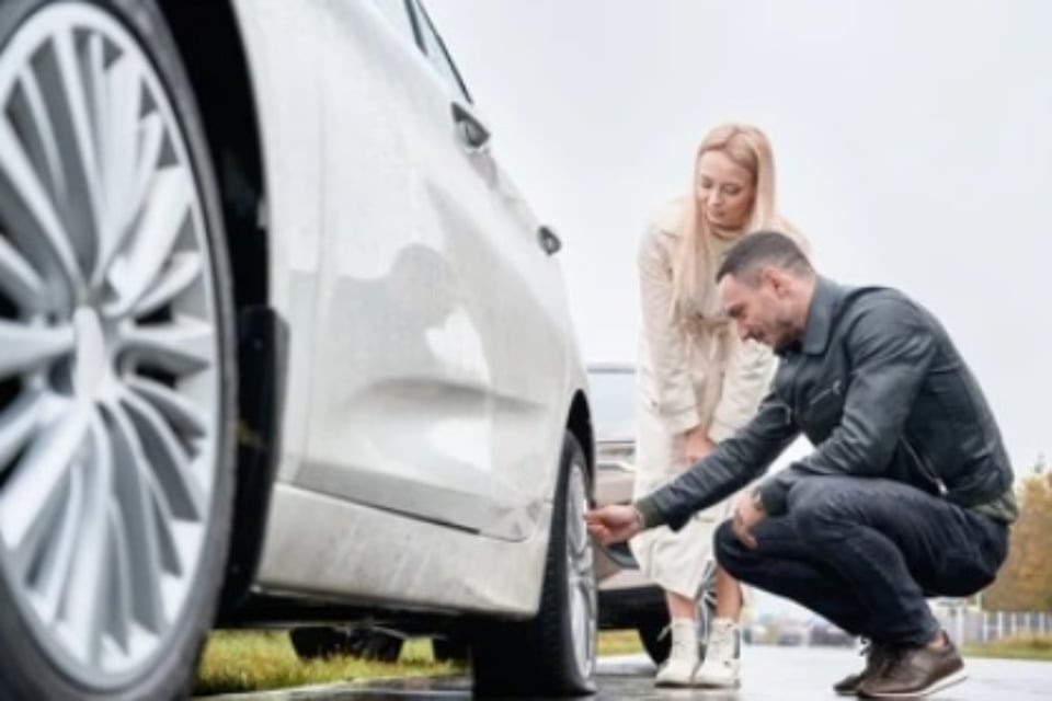 how to change a tire, hydraulic jack, accident, nut, MundoNOW