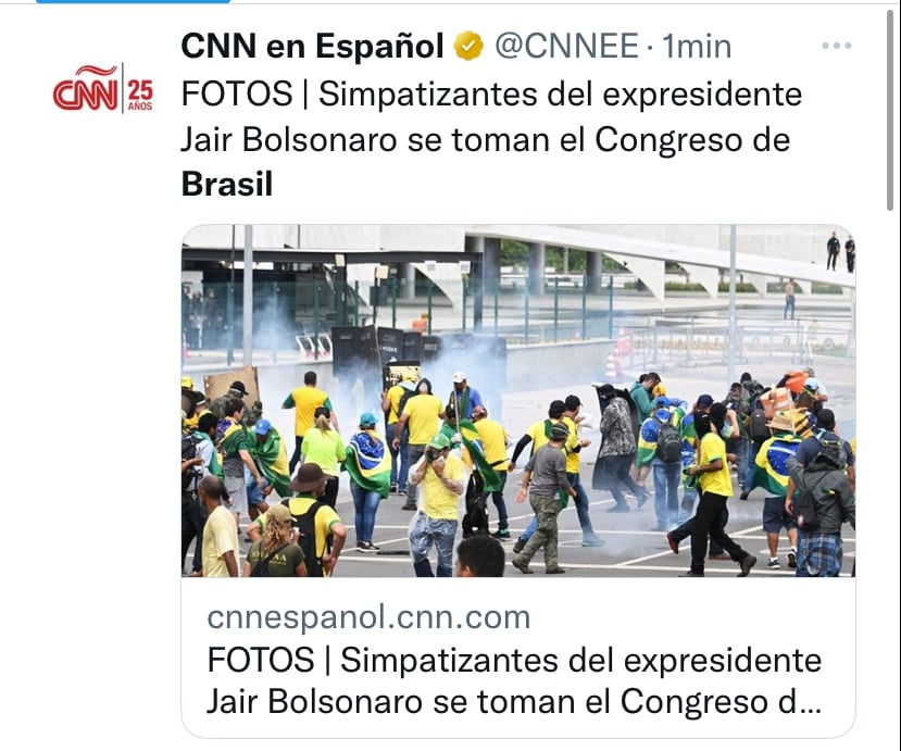 Protestan contra el nuevo presidente ¿igual que en EEUU?