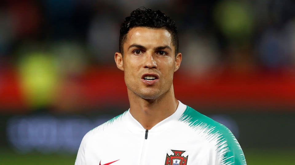Cristiano Ronaldo scores a goal and makes a special dedication