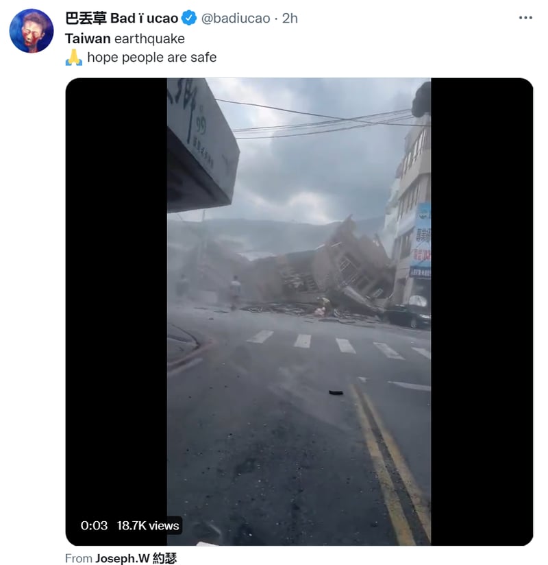 Sismo Taiwán