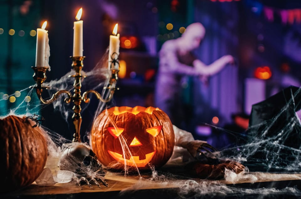 Espeluznantes decoraciones de Halloween hechas en casa