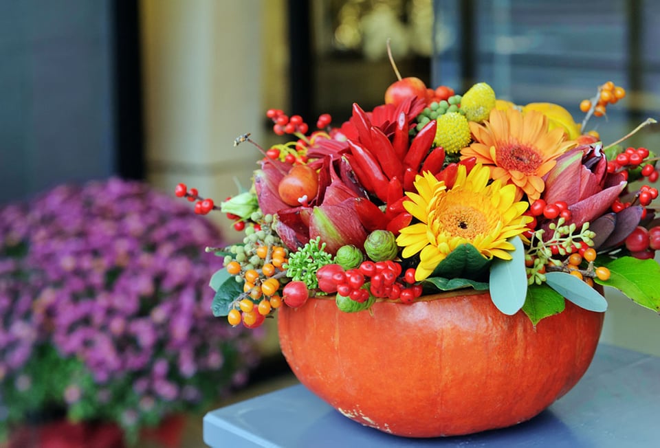 DIY fall home decor pumpkin vase