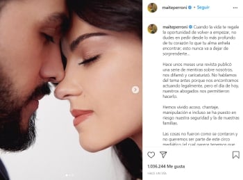 Maite Perroni formalizes her courtship with Andrés Tovar, Claudia Martin's ex