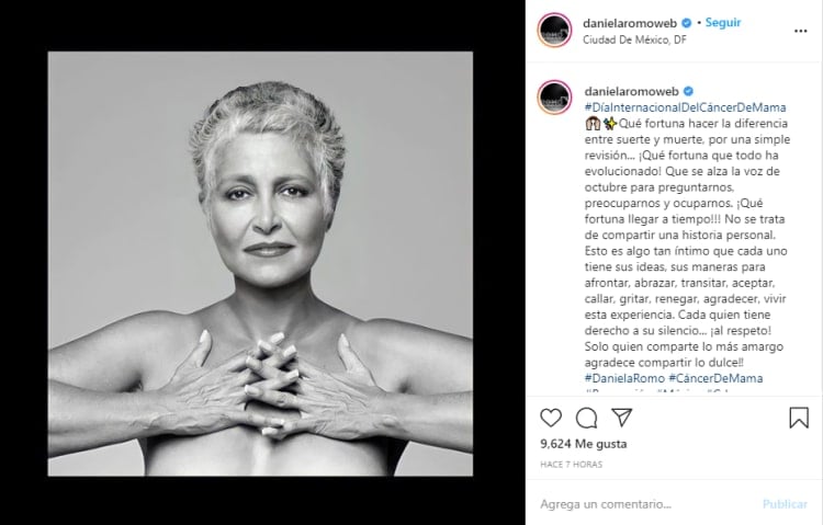 Daniela Romo Cancer Naked Breast
