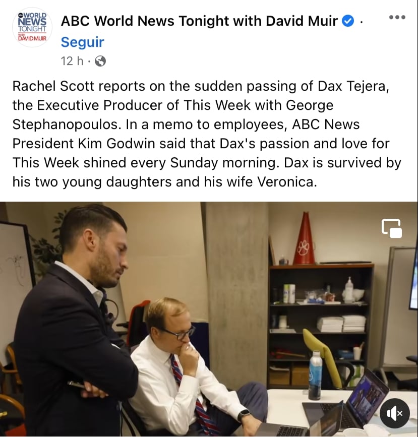ABC breaks the silence after the death of Dax Tejera